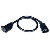 Tripp Lite P002-002 2 Foot Power Cord, IEC-320-C14 to NEMA 5-15R